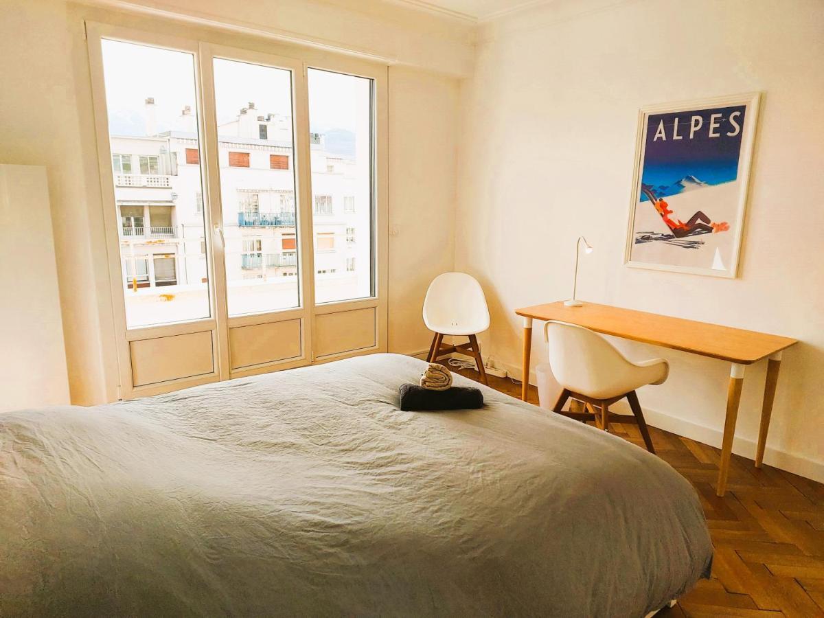 Champon - Lumineux 2 Chambres Avec Garage Prive - Tram A 1 Min เกรอน็อบล์ ภายนอก รูปภาพ