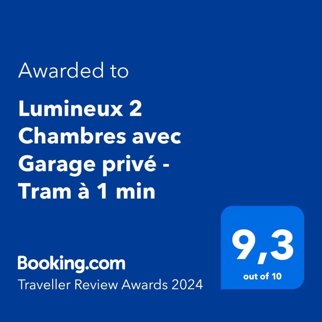 Lumineux 2 Chambres Avec Garage Prive - Tram A 1 Min เกรอน็อบล์ ภายนอก รูปภาพ